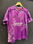 Camiseta Supreme Floral Soccer Jersey Purple FW25 - Pronta Entrega