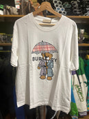 Camiseta Burberry Bear Branca - Pronta Entrega