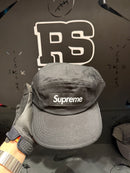 Supreme Washed Chino Twill Camp 'SS23' Preto - Pronta Entrega