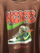 Camiseta Nike Swoosh Jordan Marrom - Pronta Entregar