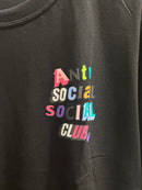 Camisa Anti Social Social Club Preta Letters - Pronta Entrega