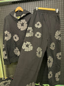 Conjunto Moletom Denim Tears Black Gray Blusa + Calça - Pronta Entrega