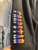 Conjunto TRAPSTAR Moletom Logo Colors Preto - Pronta Entrega