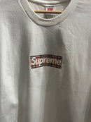 Camiseta SUPREME X Burberry Branca - Pronta Entregar