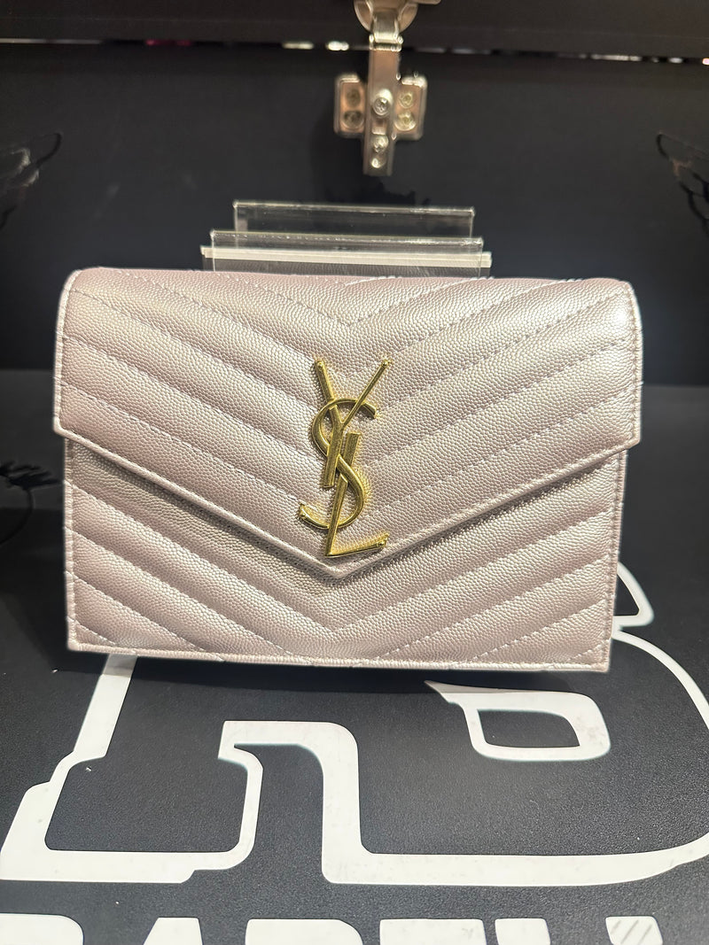 Carteira Saint Laurent Monogram Pink - Pronta Entrega