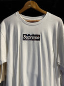 Camiseta Supreme Milan Box Logo Tee Branca - Pronta Entrega