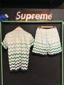 Conjunto Casablanca Tennis Club Green White - Pronta Entrega