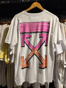 Camiseta OFF WHITE 2023 Line Color  Branco - Pronta Entrega