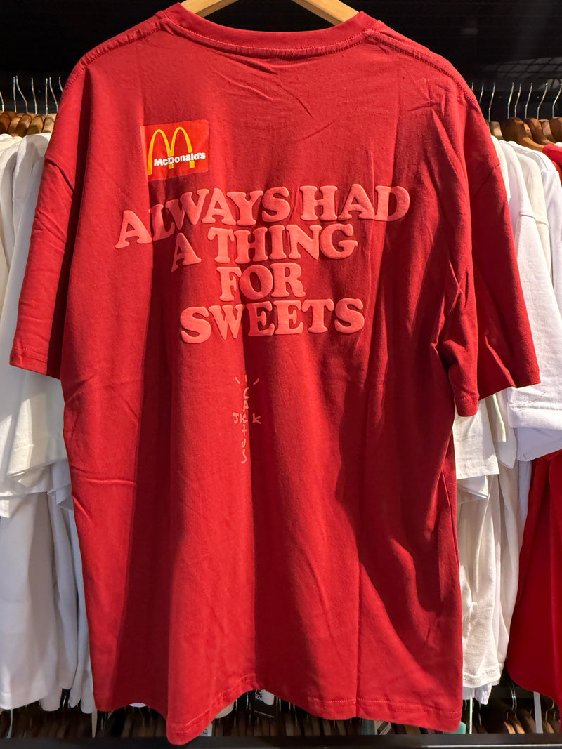 Camiseta TRAVIS SCOTT APPLE PIE Vermelha - Pronta Entrega