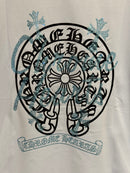 Camiseta Chrome Hearts Back 4 Cruz Blue Azul - Pronta Entrega