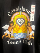 Camiseta Casablanca Tennis Club Angels Preta Oversize - Pronta Entrega