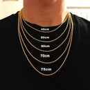 Corrente Prata Ice Cravejada Cruz - Encomenda