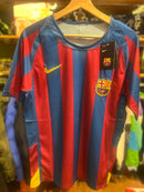 Camisa Vintage Nike Barcelona Season 05/06 Ronaldinho Gaúcho