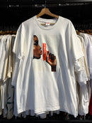 Camiseta Supreme Gun Red Branca - Pronta Entrega