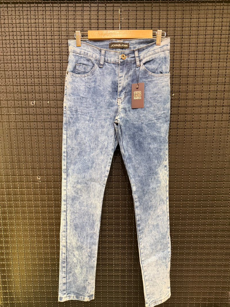 Calça John & John Jeans Marinho Destonado - Pronta Entrega