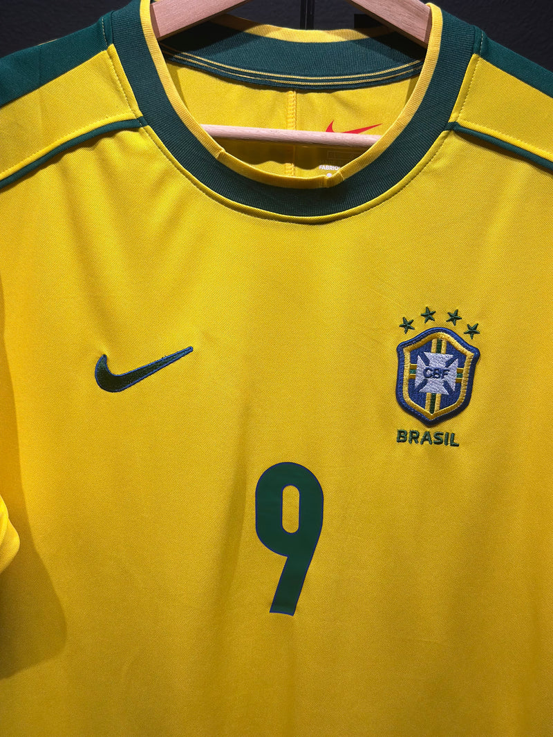 Camiseta Nike Retrô Seleção Brasileira 1998 Ronaldo Fenômeno