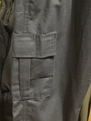 Calça Cargo Sarja Preta Sem Punho - Pronta Entrega