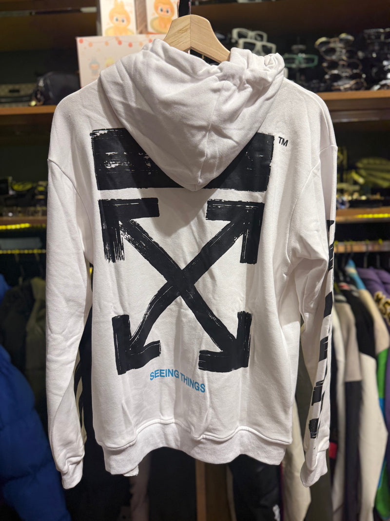 Moletom Off-White Impressionism’ Branco - Pronta Entrega