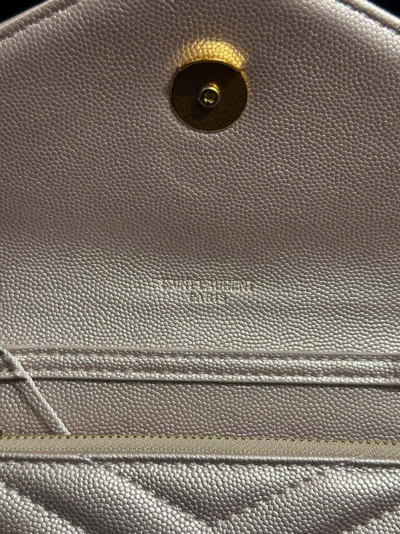 Carteira Saint Laurent Monogram Pink - Pronta Entrega