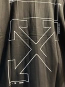 Camiseta Off-White Line Oversized Preto - Pronta Entrega