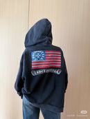 Jaqueta Chrome Hearts × Vintage Chrome Hearts American Flag Scroll Thermal Zip Up