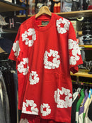 Conjunto Denim Tears Vermelho Camiseta + Short - Pronta Entrega