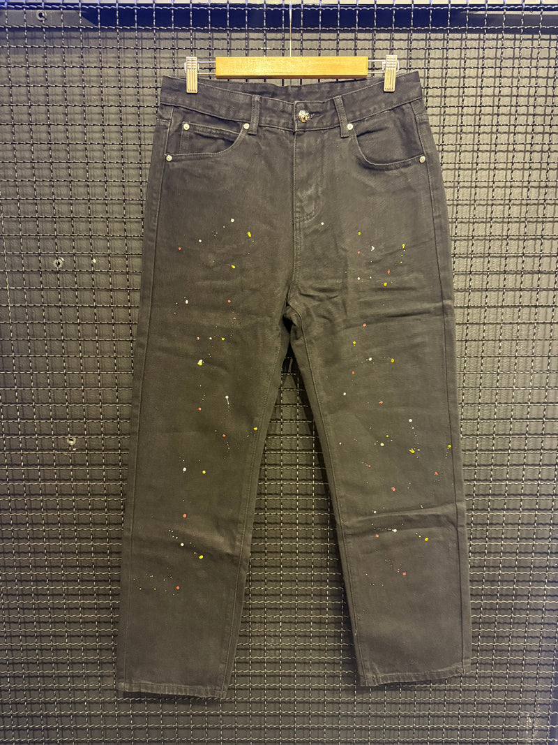 Calça Jeans Preta Chrome Hearts x Comme Des Garçons Printed - Pronta Entrega