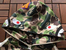 Jaqueta BAPE x Adidas Shark Track Hoodie Crew Green - Encomenda