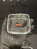 Cinzeiro Supreme Vidro Debossed Clear - Pronta Entrega