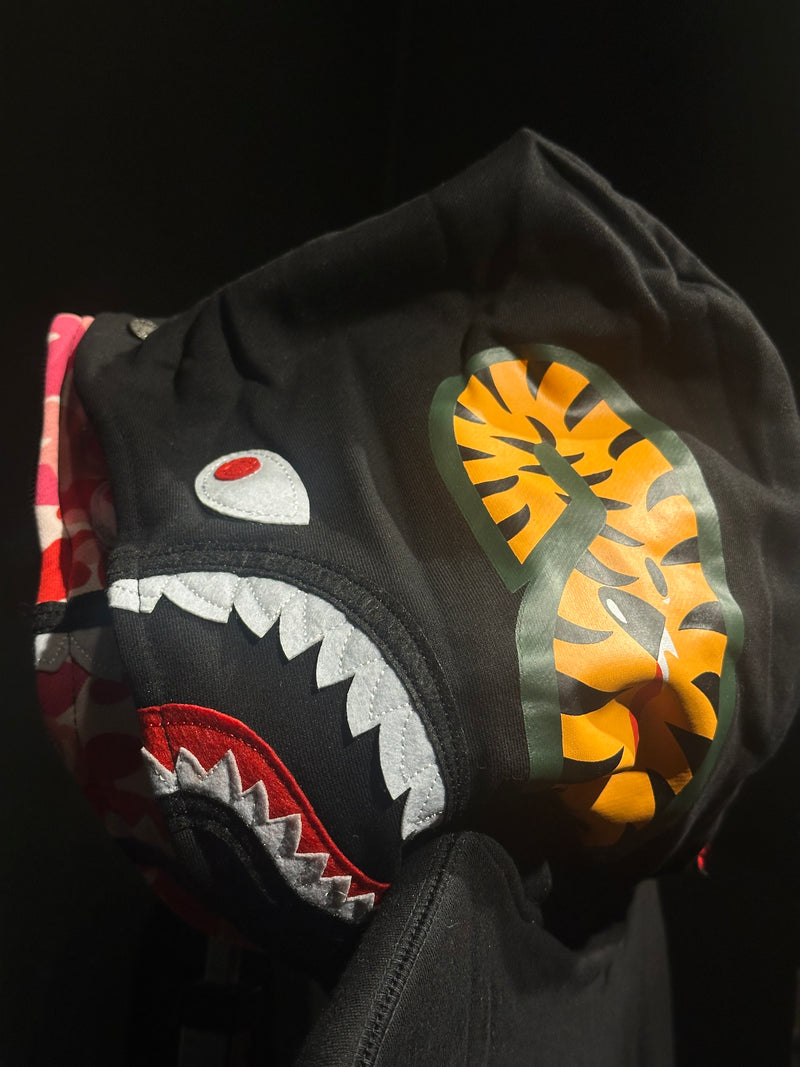 Jaqueta Bape Shark Black Duo Hoodie Full Zip - Pronta Entrega