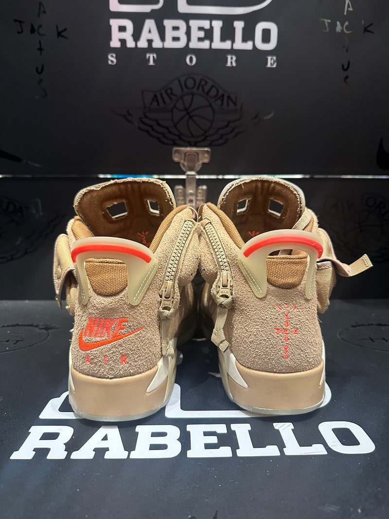 Tênis Nike Air Jordan 6 Retro X Travis Scott British Khaki - Pronta Entrega
