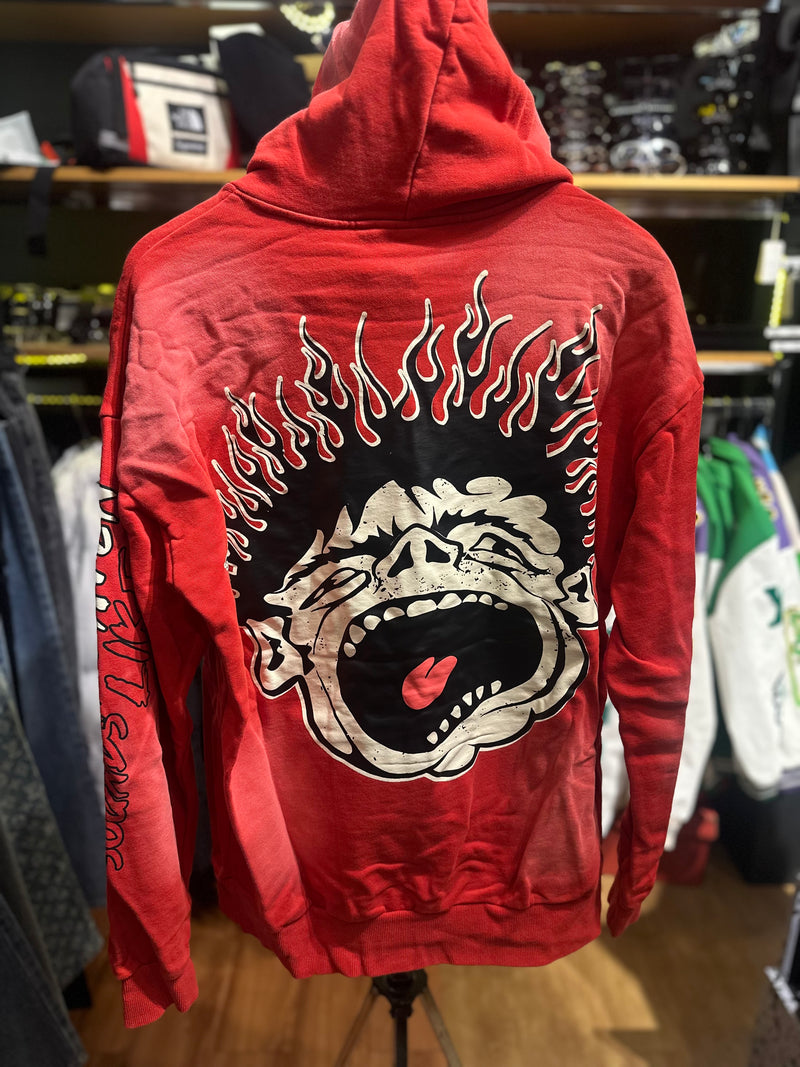 Moletom com Gorro Hellstar Records Scream Boy Vermelho - Pronta Entrega