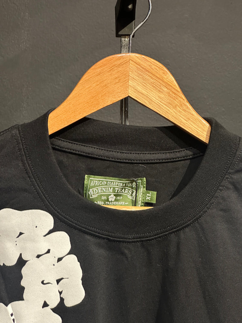 Camiseta Denim Tears Preta/Branca - Pronta Entrega