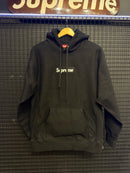 Moletom Supreme Box Logo Black - Pronta Entrega