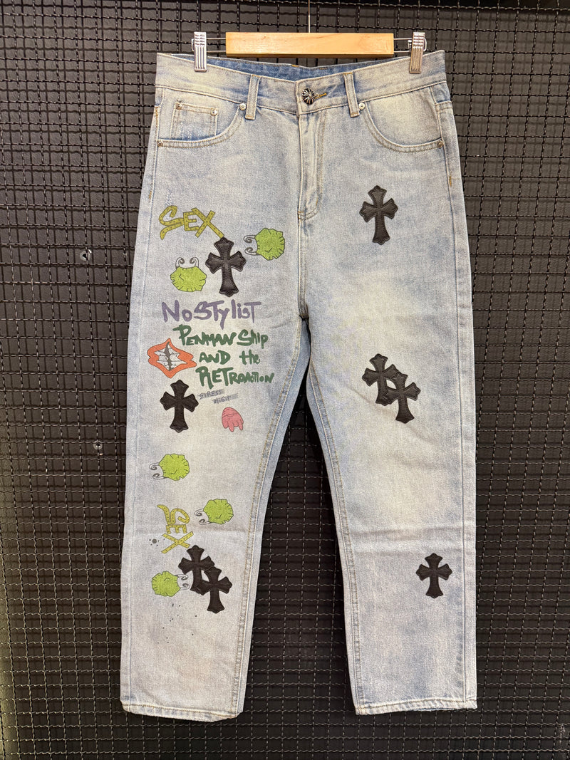 Calça Jeans Chrome Hearts No Stylist - Pronta Entrega