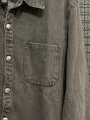 Camiseta Jeans Manga Longa Chrome Hearts - Pronta Entrega