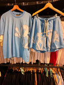 Conjunto SYNA Azul e branco - Pronta Entrega