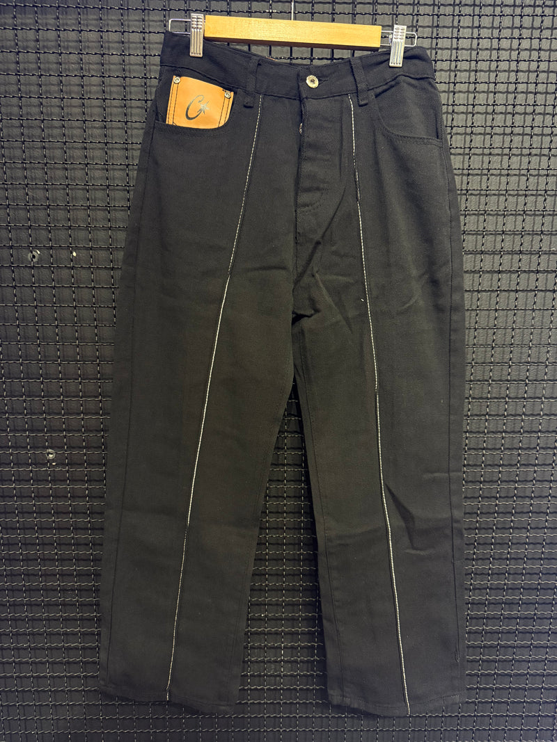 Calça Jeans Corteiz C-Star Stitch-Down - Pronta Entrega