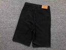 Shorts Corteiz Alcatraz Denim Washed Black - Encomenda
