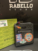 Bolsa Gucci Carteiro Transversal Tiger Couro Preto - Pronta Entrega