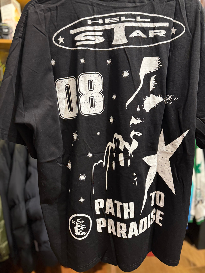 Camiseta Hellstar ‘08 Path To Paradise Preto - Pronta Entrega