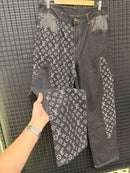 Calça Louis Vuitton Jeans Monogram Preto - Pronta Entrega