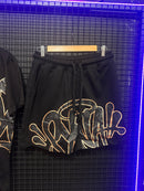 Conjunto Syna Camiseta + Short Black/Rose - Pronta Entrega