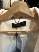 Jaqueta Varsity Louis Vuitton Creme  Bordado Multi Patches - Pronta Entrega