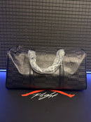 Bolsa Air Jordan Monogram Duffle Bag High Logo Black Grey - Pronta Entrega