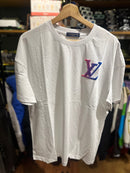 Camiseta Louis Vuitton Branca Multicolor - Pronta Entrega