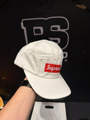 Boné Supreme 5 Panel Washed Chino Twill Camp White - Pronta Entrega