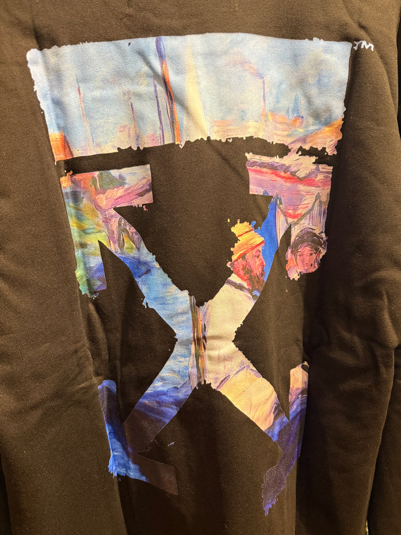 Moletom Off-White Sem gorro Caravaggio Painting’ Preto - Pronta Entrega