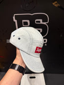Boné Supreme 5 Panel Washed Canvas Camp Denim Jeans - Pronta Entrega
