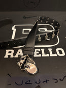 Cinto Chrome Hearts 105 CM Rolling Stones Couro Metal - Pronta Entrega